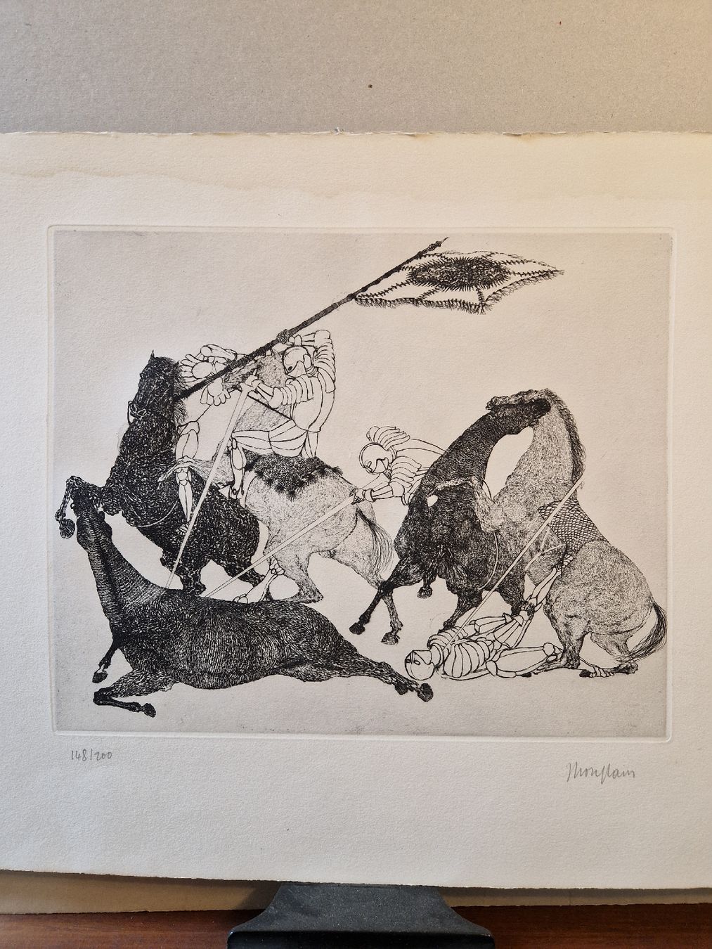 Grafiken & Lithographien:    Combat de Cavalerie 1950                 – Gebraucht aus Mex VD von penska 1