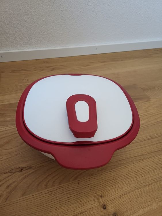 Tupperware Wärmebehälter rot-weiss Thermo Warmie-Tup 2.25l (Neu (gemäss ...