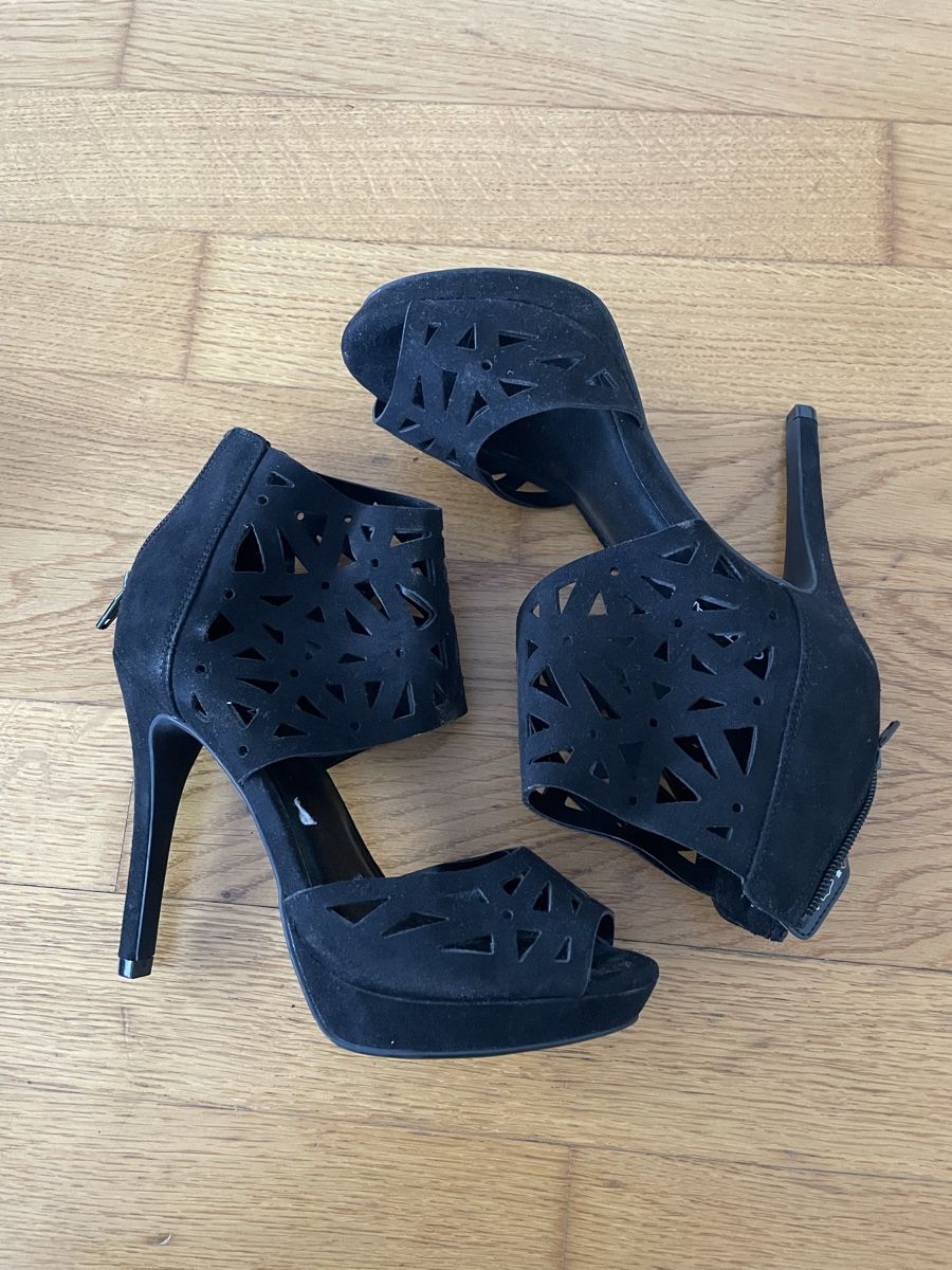 Scarpe da donna: Schwarze High Heels Gr. 36 Sommerschuhe elegant – Usato da Dietikon venduto da Apel 3