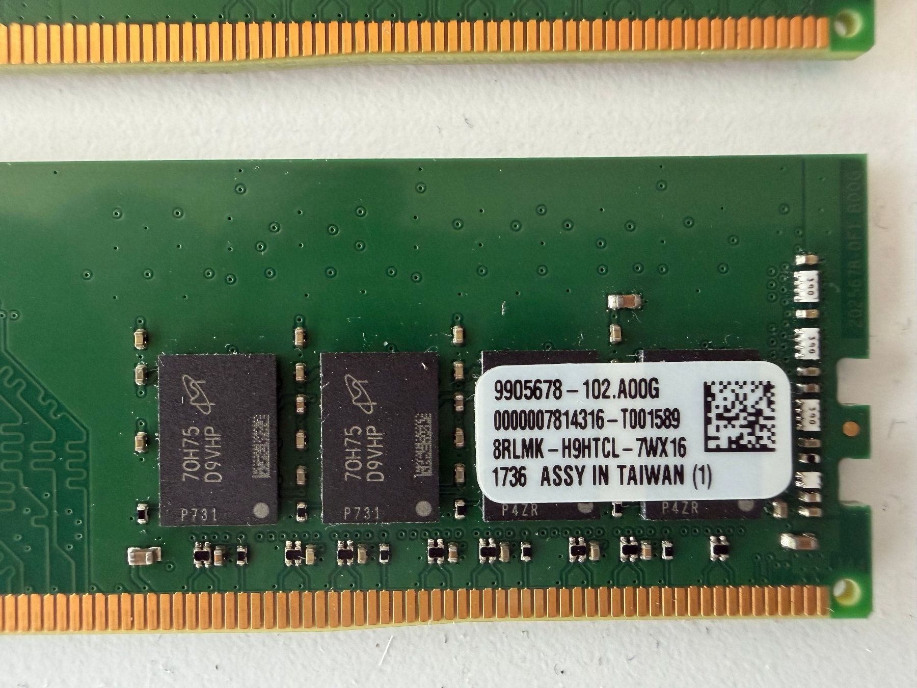 Kingston Memoria / RAM: Mémoire vive / Arbeitsspeicher – Usato da Villars-le-Grand venduto da a9f_g66y 2