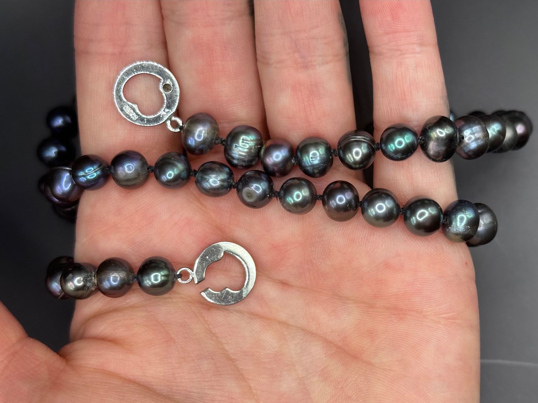 Catenine: Tahitiperlenkette | schwarze Perlen – Usato da Olten venduto da Julia.Ramona 7