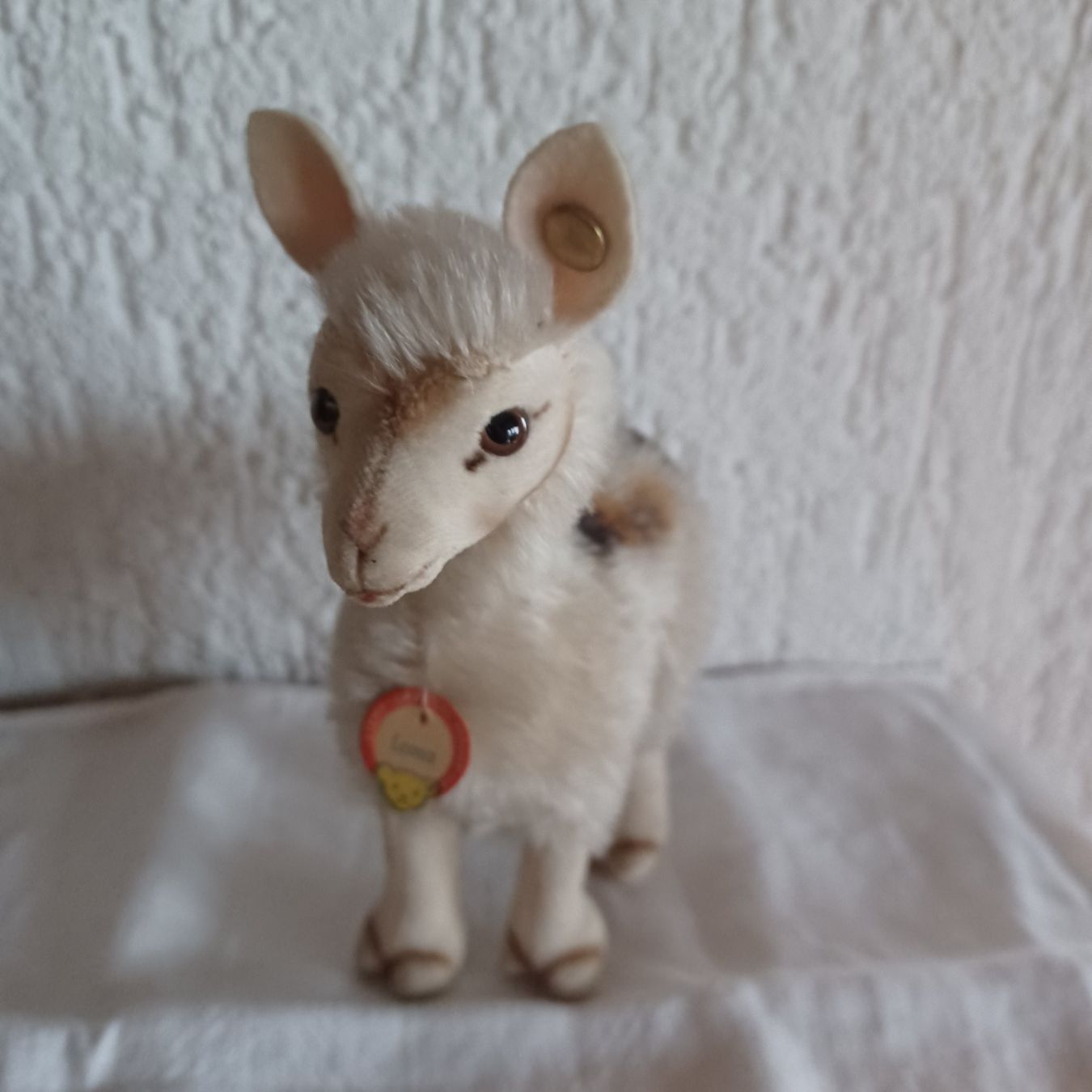 Steiff Giocattoli: herziges Lama von Steiff 17 cm gross – Usato da Abtwil SG venduto da luupsy