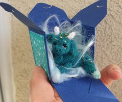 Miniatur Fantasy Drache handgefertigte Figur  Unikat OOAK