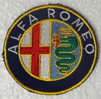 Vintage Alfa Romeo gestickter Patch Logo Wappen Schild