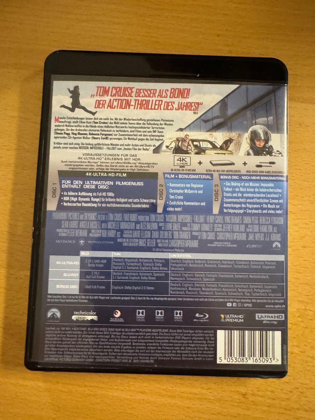 Tutti i DVDs: Mission Impossible Fallout 4k UHD Blu Ray – Usato da Schwerzenbach venduto da ste_pp82 1