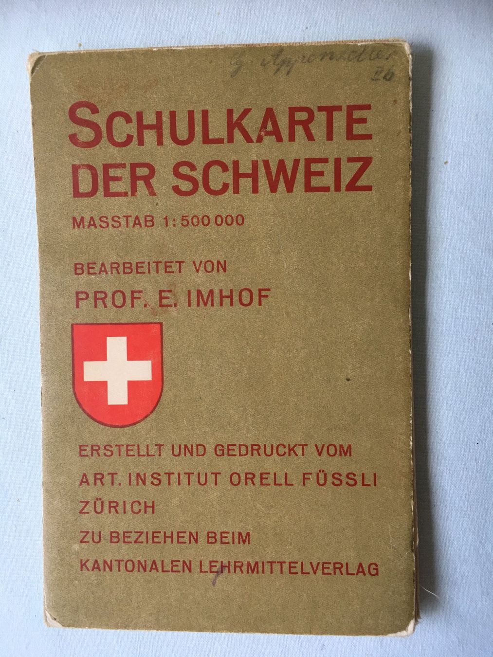 Cartine & Atlanti: alte Schulkarte Schweiz – Usato da Bern venduto da aiz_2xxb