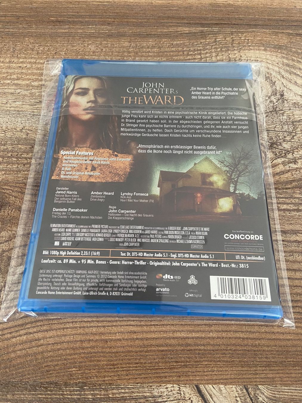 Tutti i DVDs: The Ward Blu-ray inTop Zustand! – Usato da Hasle LU venduto da P89erni01 1
