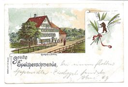Gruss aus Speicherschwendi (AR) Gasthaus  Bären  Litho 1901