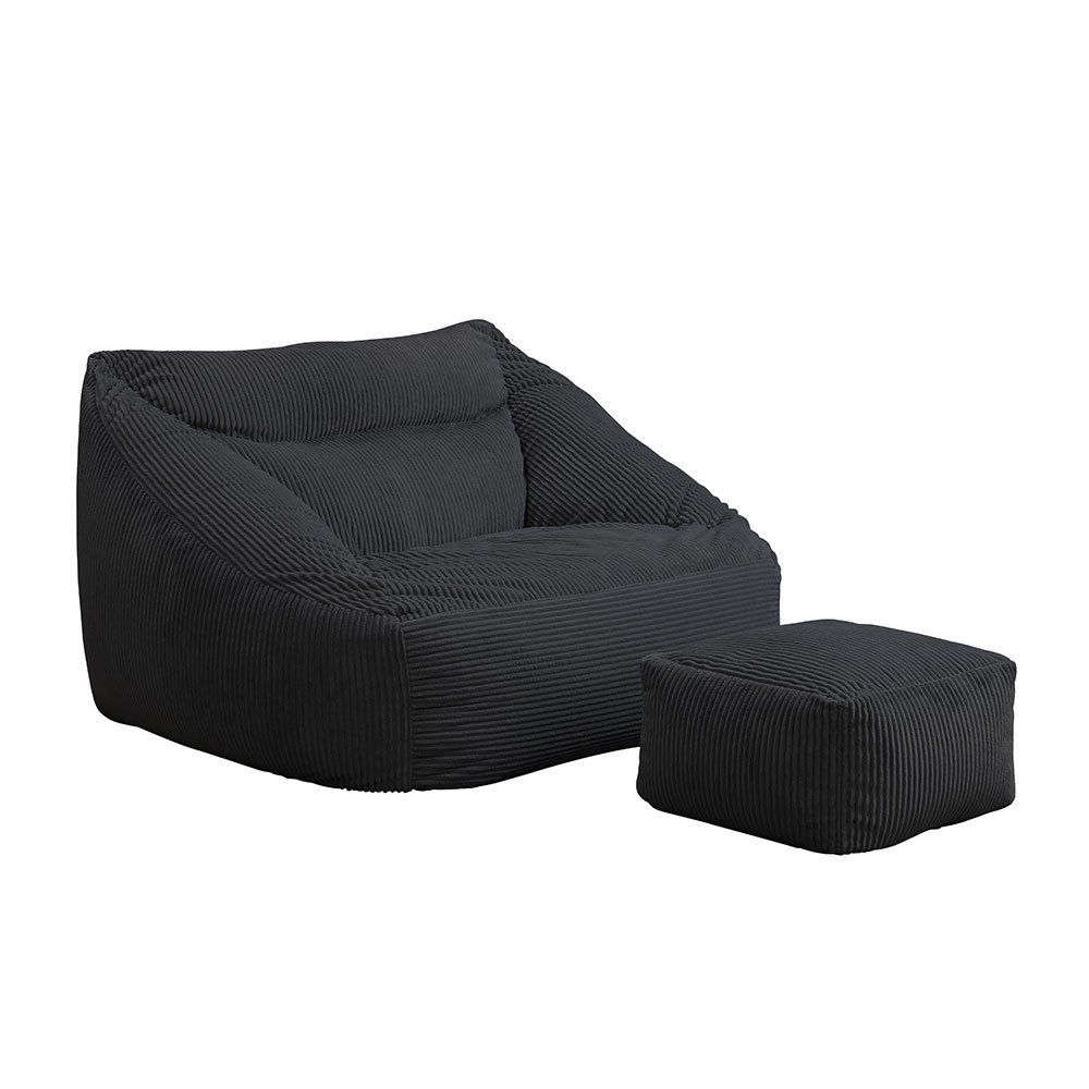 Poltrone: 21948 - Sitzsack mit Hocker BIGGY – Anthrazit – Nuovo e nell'imballaggio originale da Wallenwil venduto da toesstal-vertrieb 4