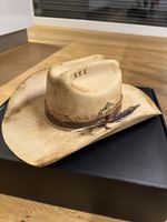 Original Cowboyhut hellbraun – NEU – verstellbar 55–58 cm