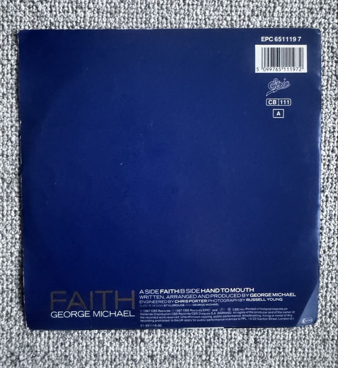 Dischi in vinile: George Michael - Faith - 7" Single - 80s – Usato da Rorbas venduto da BlackstarRecords 1