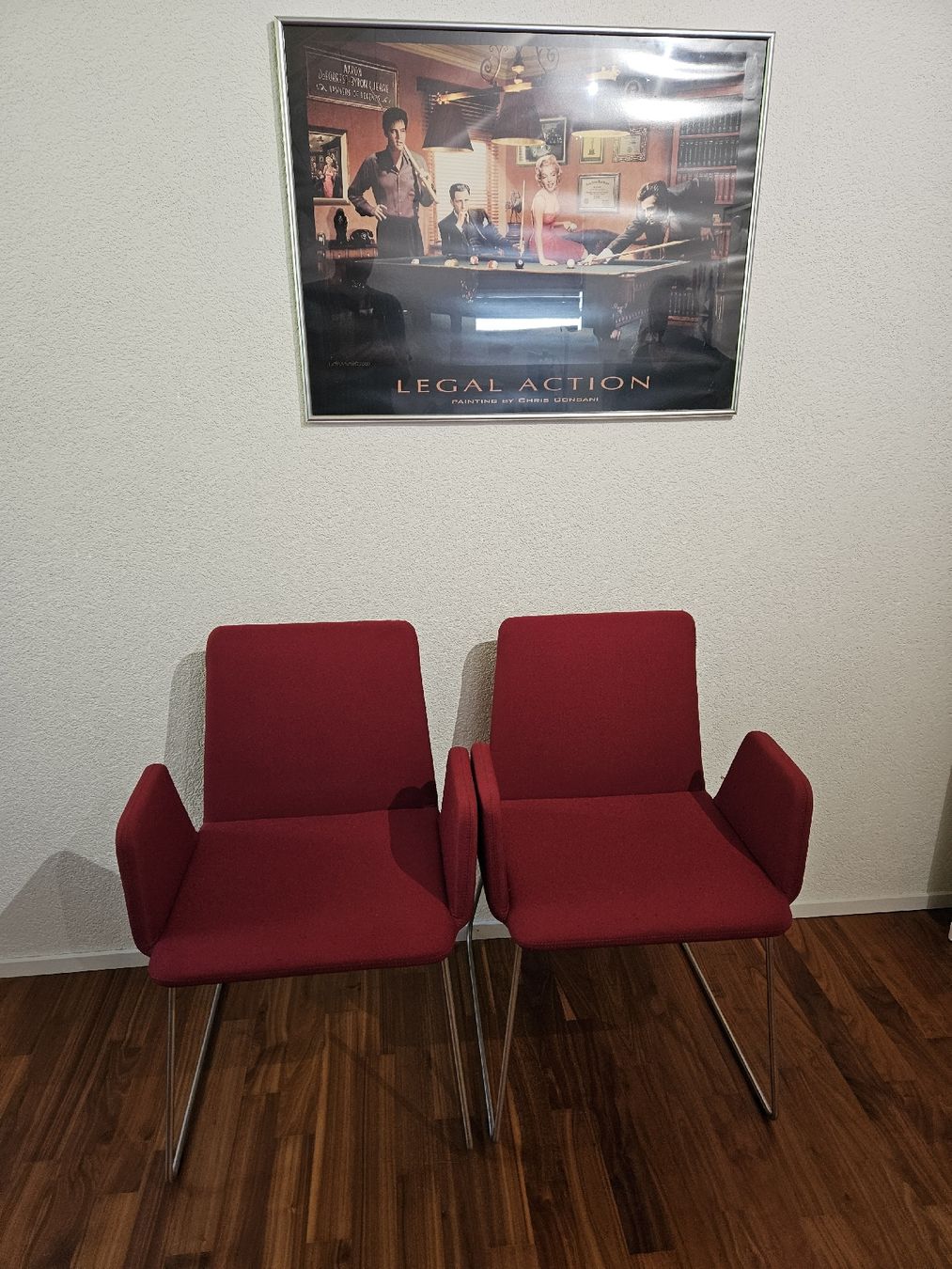 Girsberger Sedie: 2 Girsberger Stühle rot – Usato da Boppelsen venduto da Ptheler