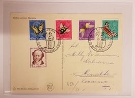 JB64) 1954 Pro Juventute, Karte Tag der Briefmarken