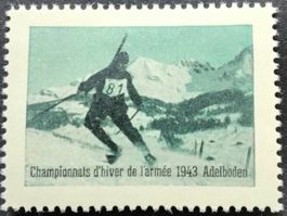 Soldatenmarke 2.WK, Adelboden, franz, chamois, Wi AM 54