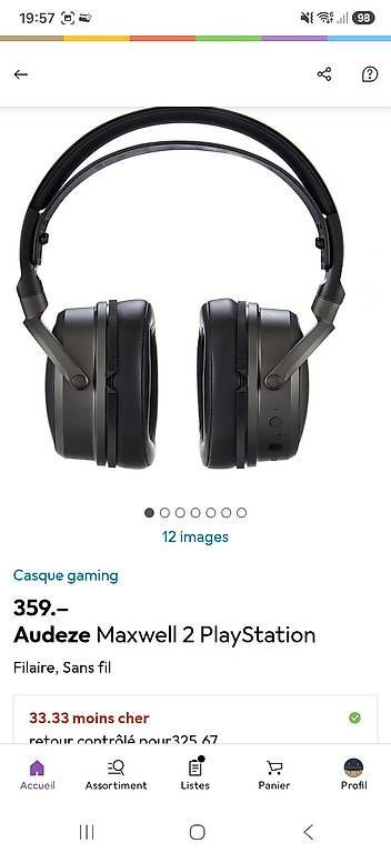 Audeze Cuffie: Casque Audeze Maxwell 2 sans fil – Nuovo e nell'imballaggio originale da Champagne venduto da mar_yp55