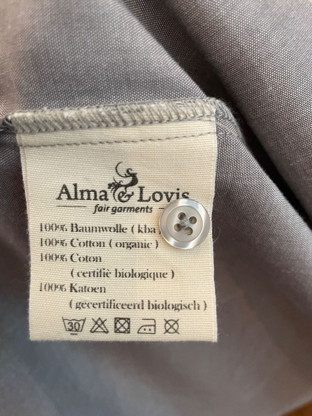Vestiti: Neu Hemdkleid Alma & Lovis, 36 grau – Nuovo e nell'imballaggio originale da Basel venduto da non_vn79 3