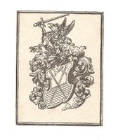 Ex-libris héraldique FECHTER, Johann Ulrich (1742-1791)