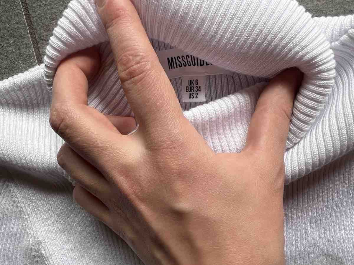 Kleider: Robe longue Missguided blanche taille 34 – Neu (gemäss Beschreibung) aus Les Marécottes von loreleih14 2