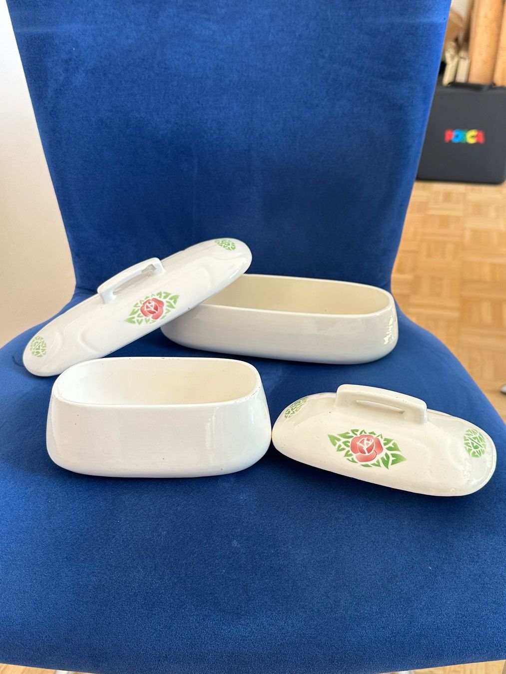 Set di piatti: Antikes Waschschüssel Set mit Rosenmotiv – Usato da Port venduto da Griwa 3