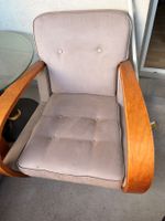 2x Vintage Mid-Century Sessel / Paar Biegtholz Armlehnen