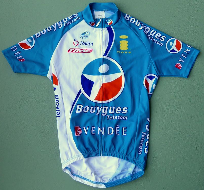 Maillot cyclisme vintage Nalini Bouygues Telecom Time