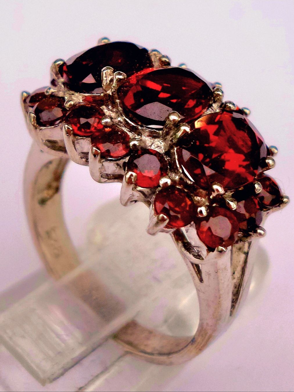 Bagues: Ring Granat Silber Grösse 56 neu – Neuf (Voir description) à Zürich par adriben 8