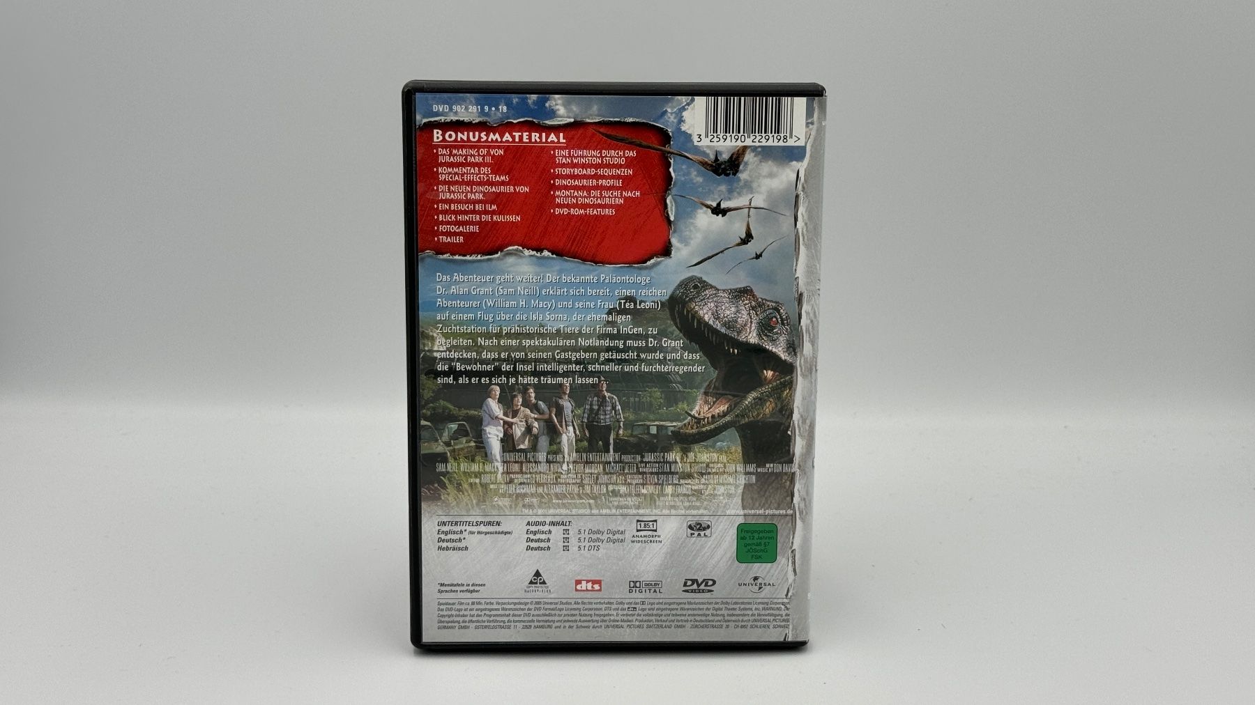 Tutti i DVDs: JURASSIC PARK 3 - Versand A-Post nur CHF 2.50! – Usato da Siblingen venduto da the_92m7 1