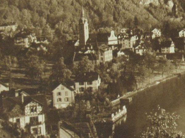 Ansichtskarten: Vitznau , Kirche 1922 – Gebraucht aus Grenchen von Bluemchen1900