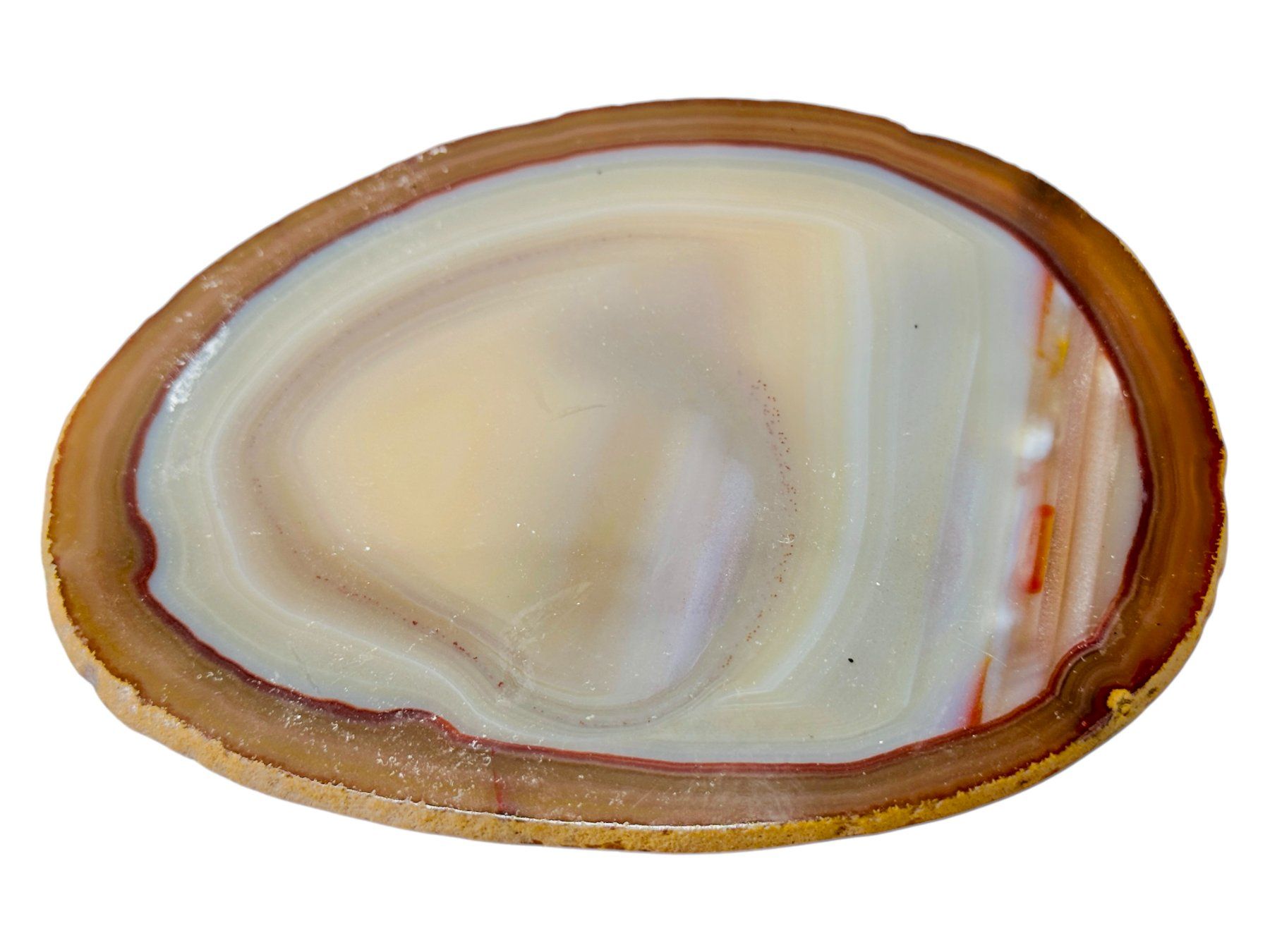 Minerali & Pietre curative: Grande agate naturelle tranche polie – Usato da Morges venduto da vintiques 2