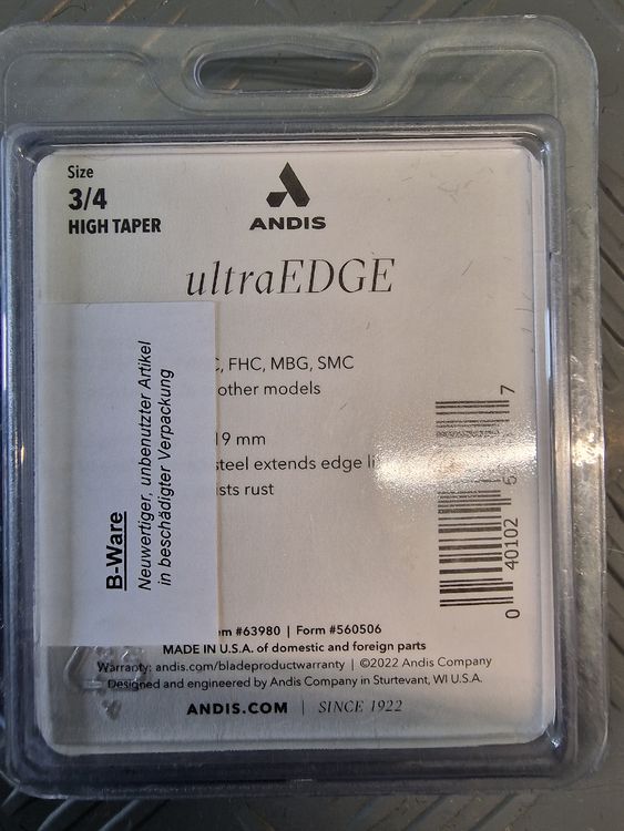 Prodotti per la cura & articoli per la pulizia: Andis Scherkopf 16mm Neu – Nuovo (secondo la descrizione) da Ramsen venduto da fri_j878 1