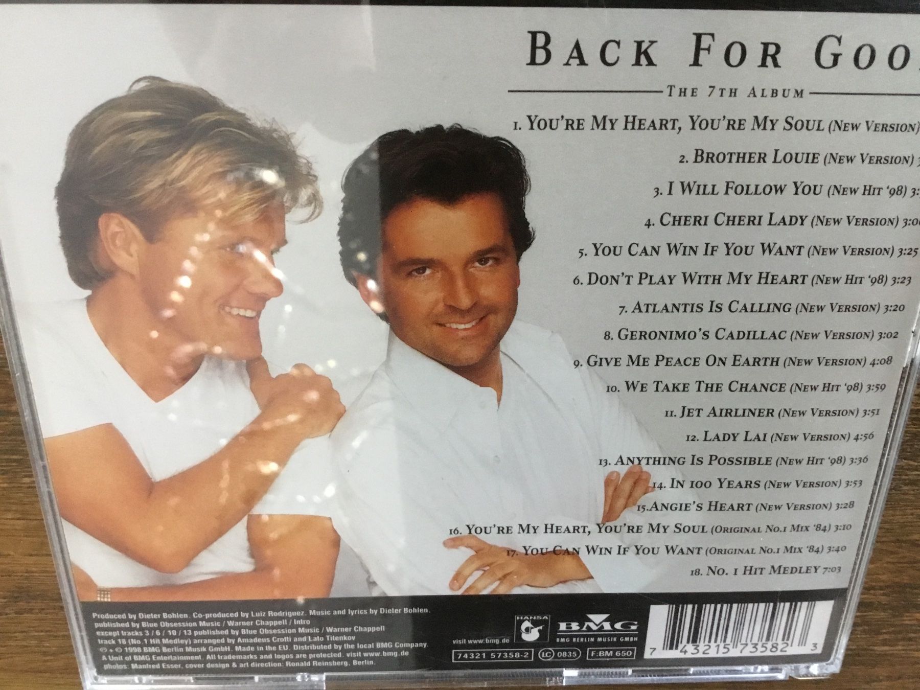 CD: Modern Talking - Back For Good - CD -  * – Usato da Thierachern venduto da sweden08 1