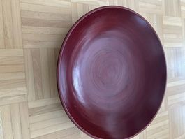 Holzschale Rot/Schwarz