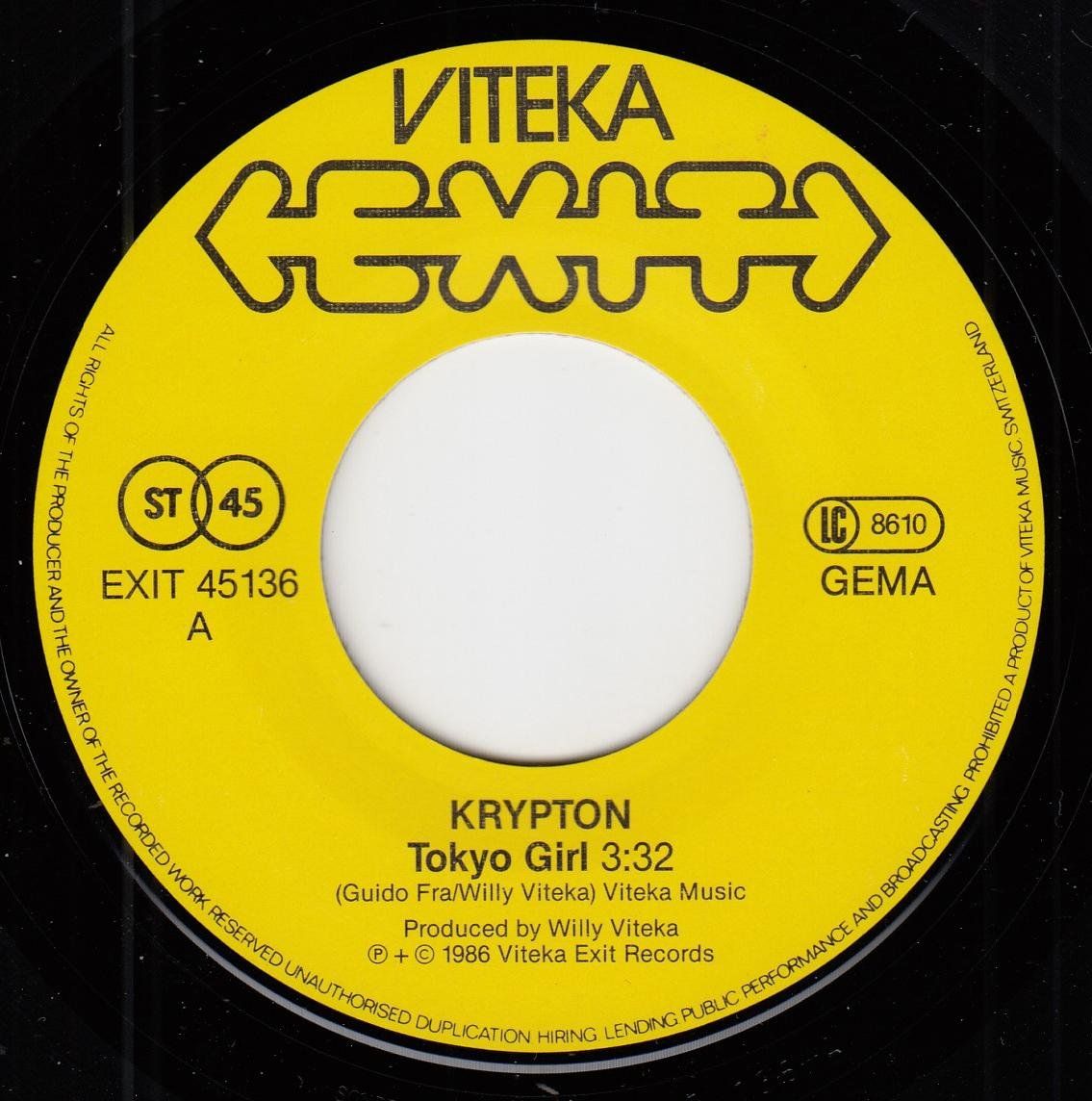 Schallplatten: Krypton Vinyl Single CH von 1986 – Gebraucht aus Volketswil von Abcrecords 2