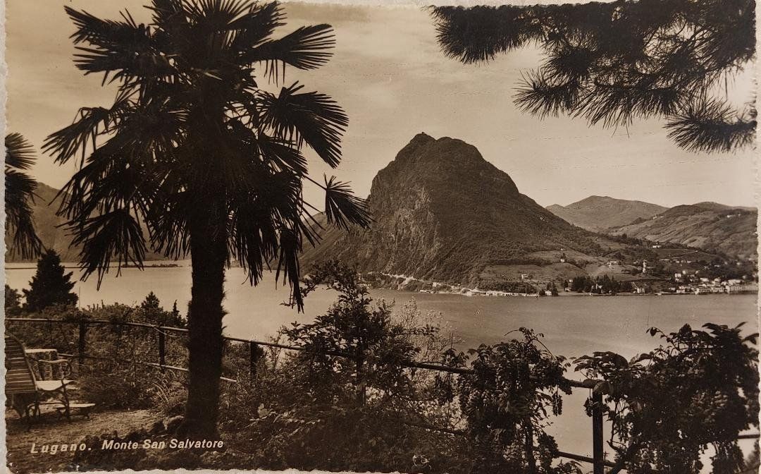 Cartoline postali: LUGANO   -   Mte San Salvatore - 1954 – Usato da Delémont venduto da Domdom1