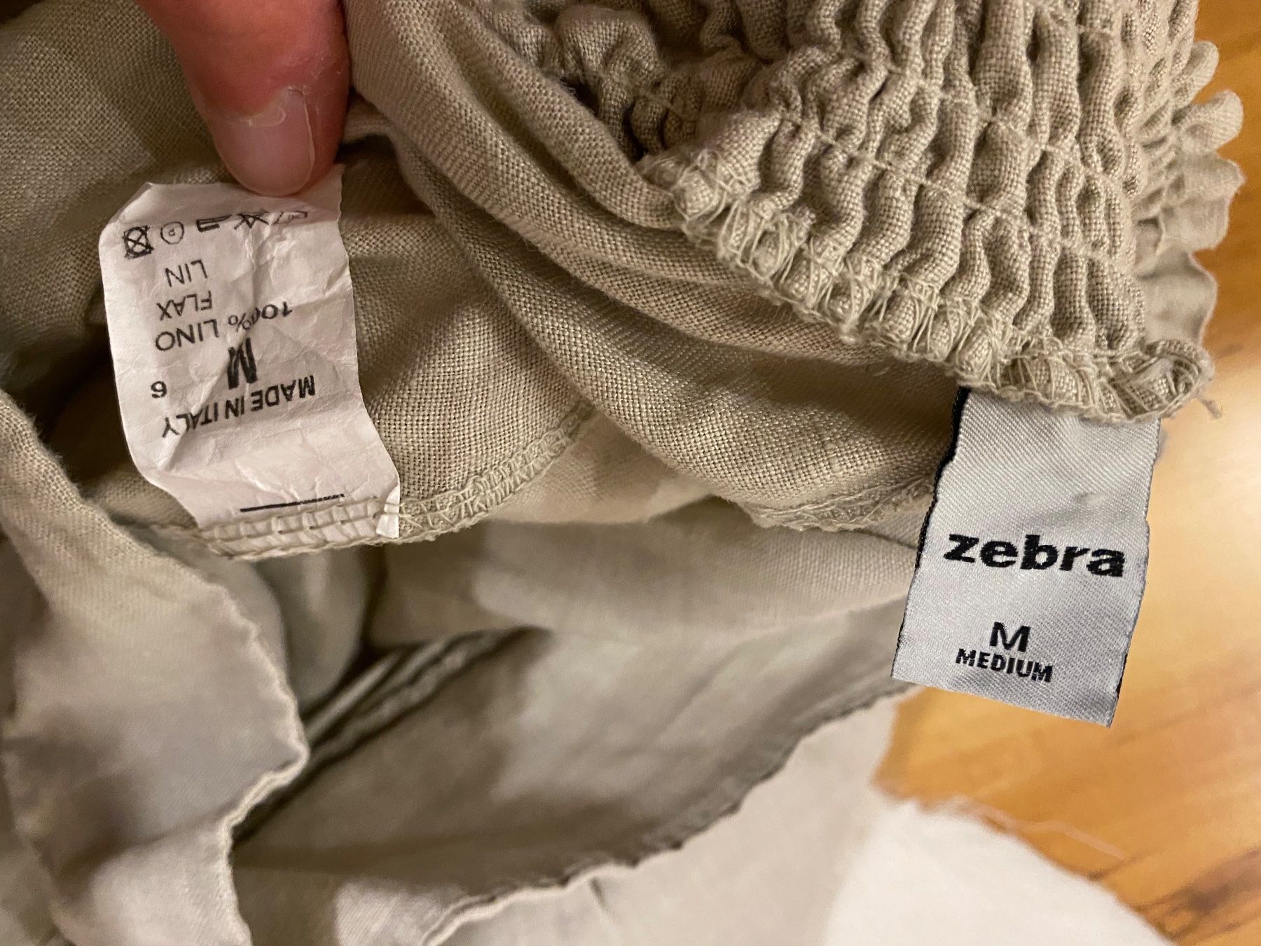 Zebra Hosen: Sommerliche Leinenhose, M – Neu (gemäss Beschreibung) aus Summaprada von hirschuh506 2