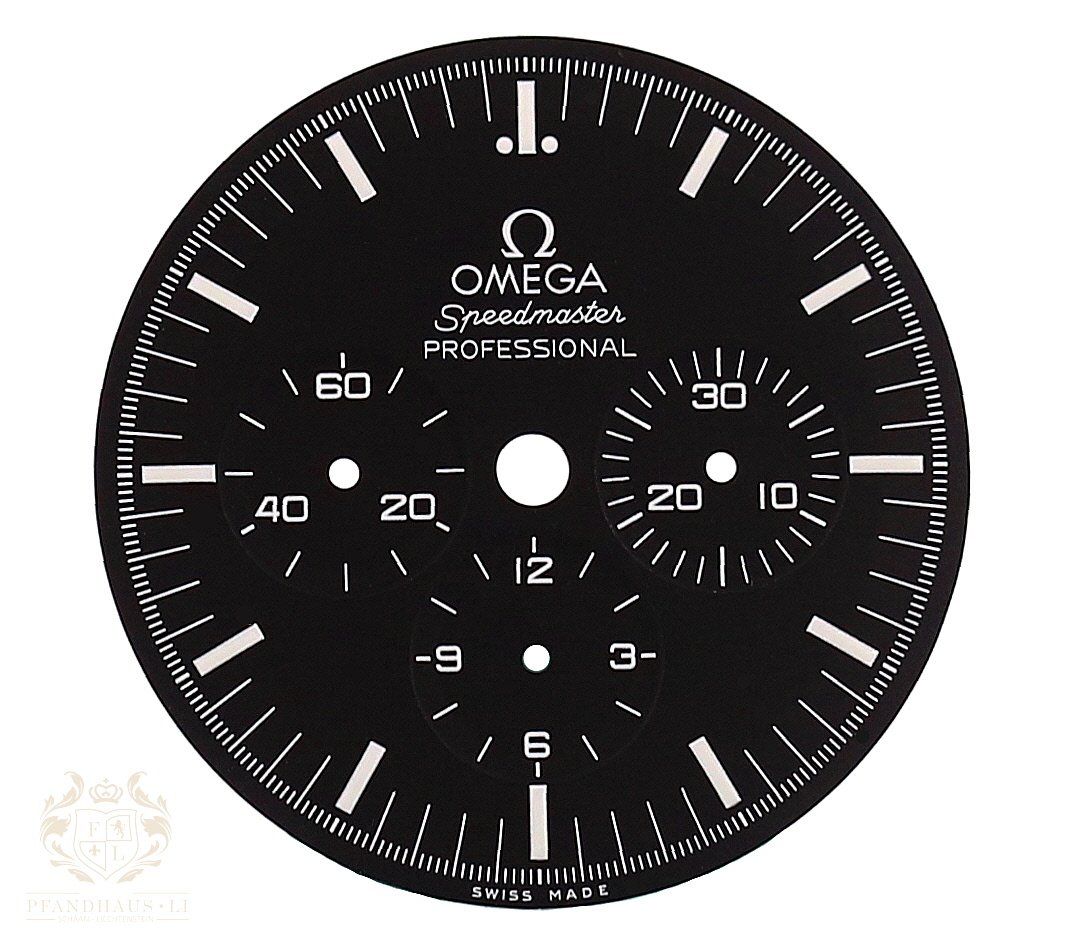Omega Uhren: OMEGA SPEEDMASTER ZIFFERBLATT ERSATZTEIL – Neu (gemäss Beschreibung) aus Schaan von Pfandhaus-LI