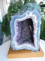 Amethystdruse mit breitem Achatrand ca. 15 kg