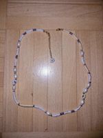 Kette Perlen gemischt mit Blumenanhänger