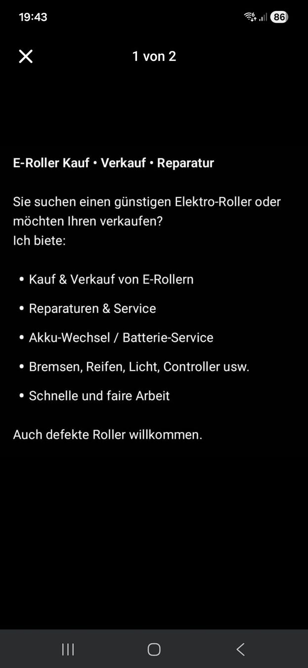 Scooters: elektroroller – Gebraucht aus Ostermundigen von Ismett