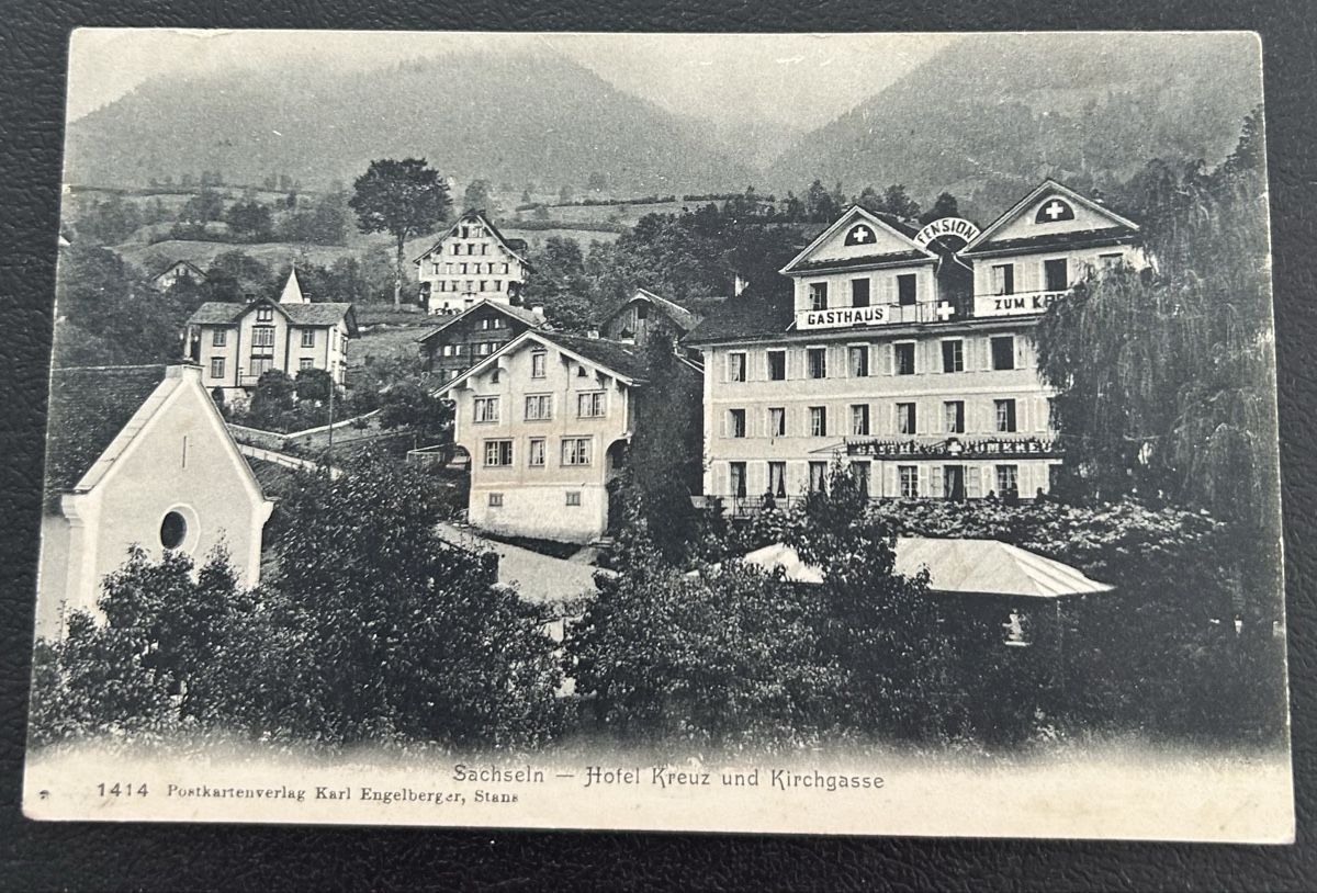 Ansichtskarten: Sachseln Hotel Kreuz  – Gebraucht aus Horw von Tellbub