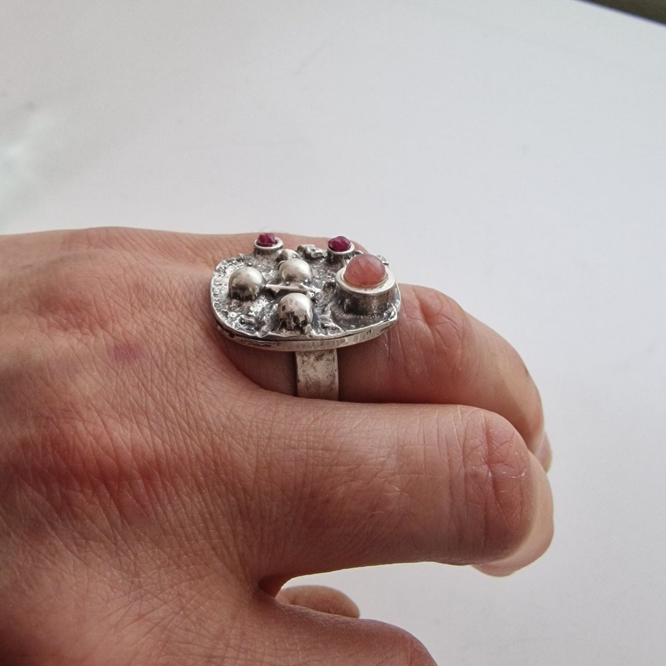 Anelli: Silberring Rubin Mondstein Unikat – Usato da Birr venduto da sen_8djr 1