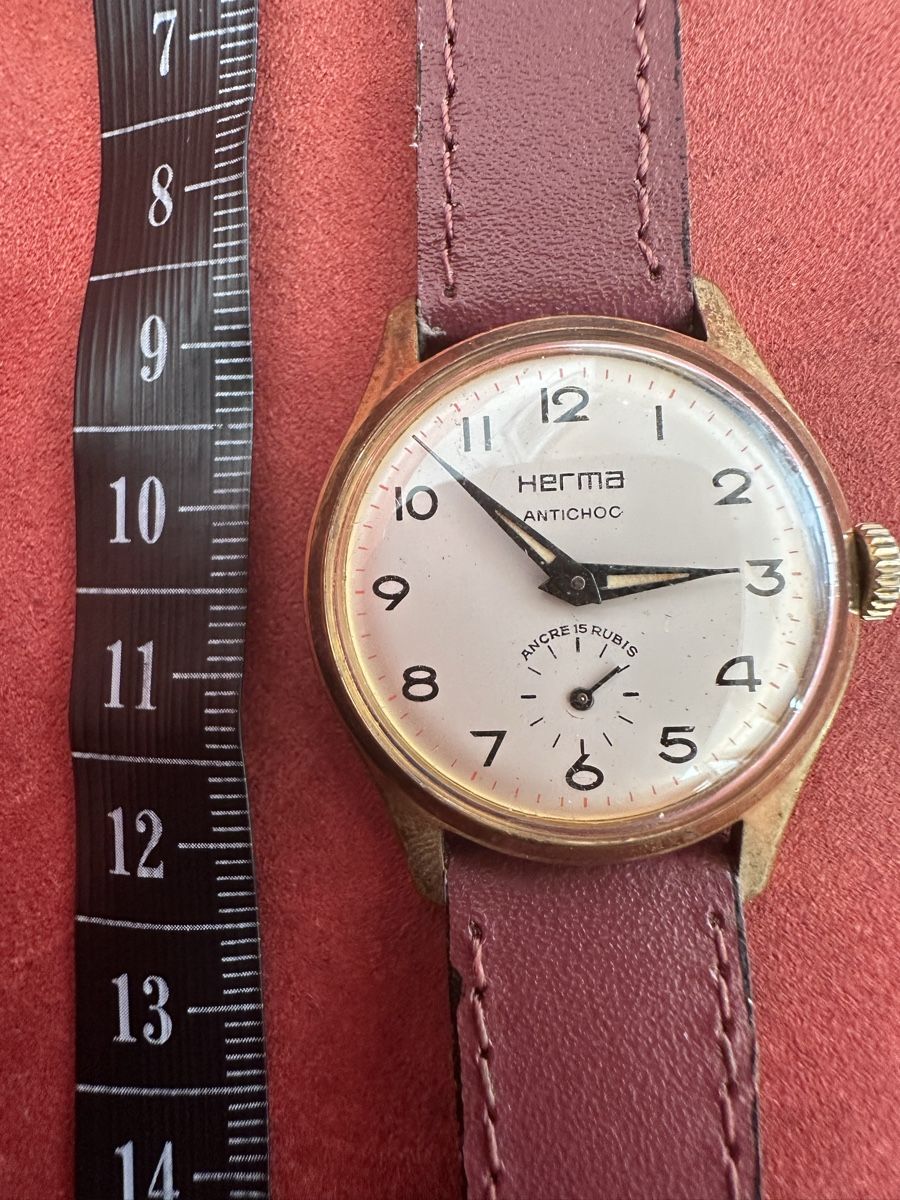 Orologi: Alte Armbanduhr Herma Swiss – Usato da Herbriggen venduto da Sehrazade 2