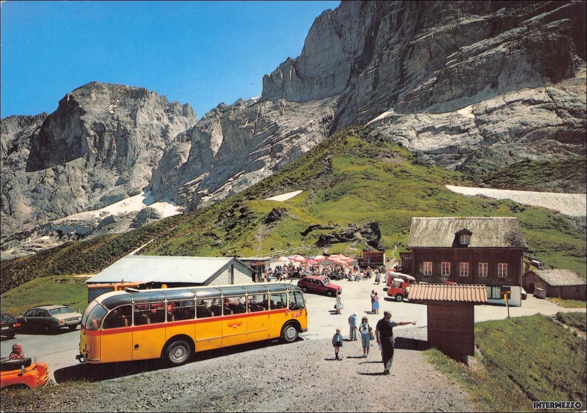 Cartoline postali: Postauto // Postauto Grosse Scheidegg Saurer, FBW etc. PTT – Usato da Basel venduto da intermezzo12