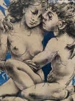 Hans Erni - Quell des Seins - handsigniert, 123/150 gerahmt.