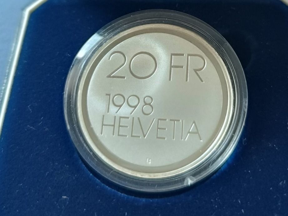 Alle Münzen: 20 Franken Münze Meyer 1988 PP – Neu und originalverpackt aus St. Margrethen SG von alfapeugeot10 2