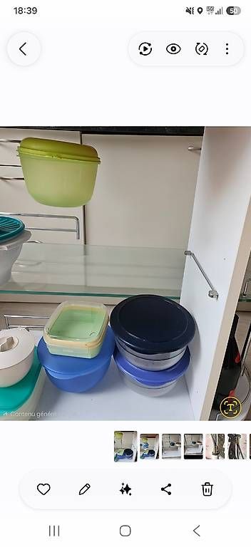 Recipients et similaires: Divers Tupperwares dès 8frs de qualité  – D'occasion à Massongex par noy_ns9h