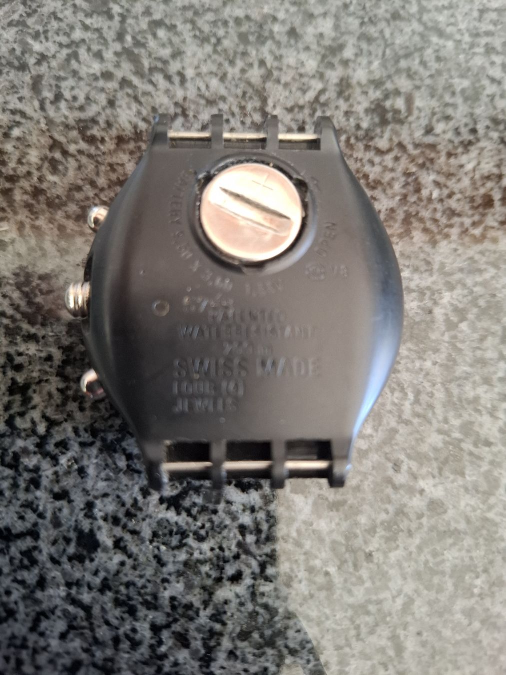 Swatch Orologi: Chronograph Swatch Uhr schwarz – Usato da Rorschacherberg venduto da Luckyhorse 1