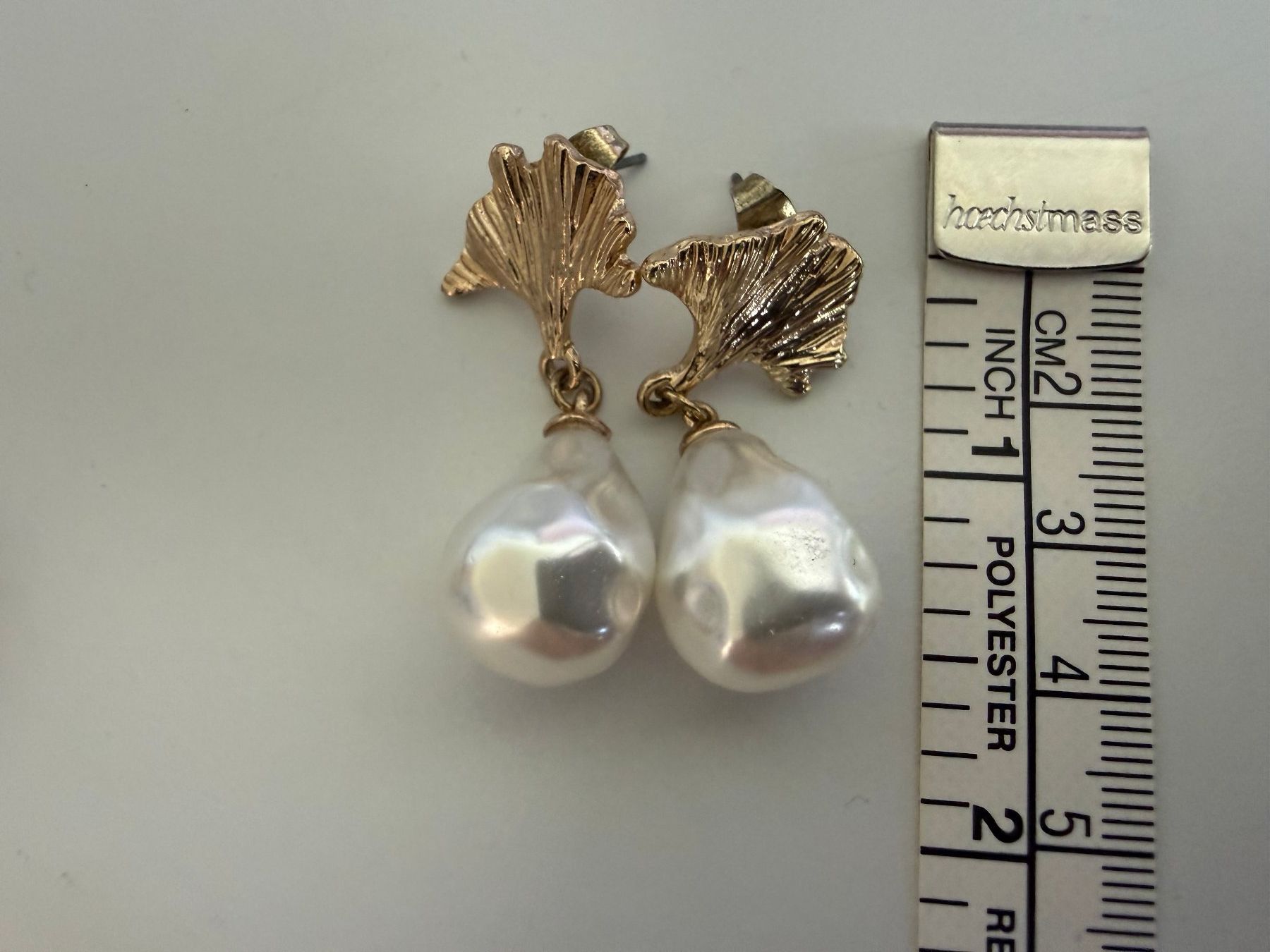 Ohrringe & -stecker: Ohrringe Modeschmuck Perle an Gingkoblatt – Neu (gemäss Beschreibung) aus Kirchdorf AG von coco123 1