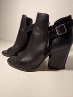 Sandaletten ZIGN schwarz Leder Grösse 39 