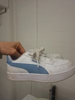 Puma Sneaker, weiß/blau, gebraucht, Größe 33